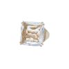 Anello H. Stern  in oro bianco, cristallo di rocca e diamanti - 00pp thumbnail