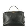 Fendi  Peekaboo handbag  in navy blue leather - 360 thumbnail