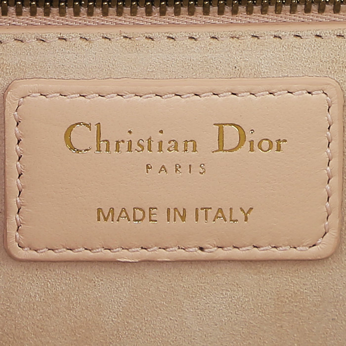 Borsa Dior  Dioraddict in pelle cannage rosa polvere - Detail D4