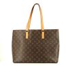Shopping bag Louis Vuitton  Luco in tela monogram marrone e pelle naturale - 360 thumbnail
