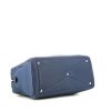 Hermès  Victoria handbag  in blue togo leather - Detail D4 thumbnail