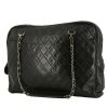 Bolso de mano Chanel  Grand Shopping en cuero acolchado negro - 00pp thumbnail