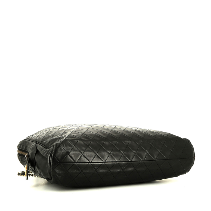 Borsa Chanel  Grand Shopping in pelle trapuntata nera - Detail D4