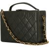 Chanel   handbag  in black quilted leather - 00pp thumbnail