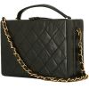 Chanel  Vintage handbag  in black quilted leather - 00pp thumbnail