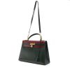 Hermès  Precio de los bolsos cut hermes Constance de segunda mano handbag  in green, navy blue and burgundy tricolor  box leather - Detail D2 thumbnail