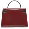 Hermès  Precio de los bolsos cut hermes Constance de segunda mano handbag  in green, navy blue and burgundy tricolor  box leather - Detail D8 thumbnail