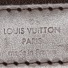 Louis Vuitton  Neverfull large model  shopping bag  in ebene damier canvas  and brown leather - Detail D3 thumbnail