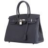 Bolso de mano Hermès  Birkin 30 cm en cuero togo azul oscuro - 00pp thumbnail