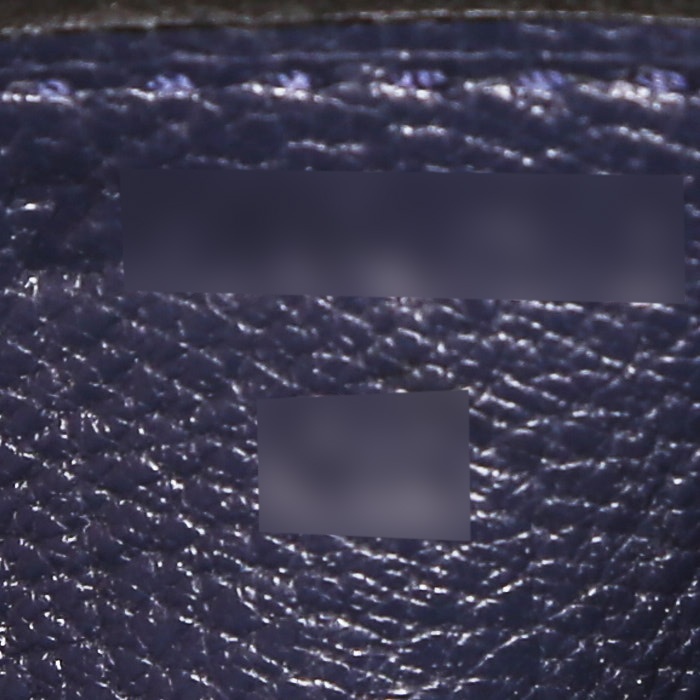 Sac à main Hermès  Birkin 30 cm en cuir togo bleu-nuit - Detail D4