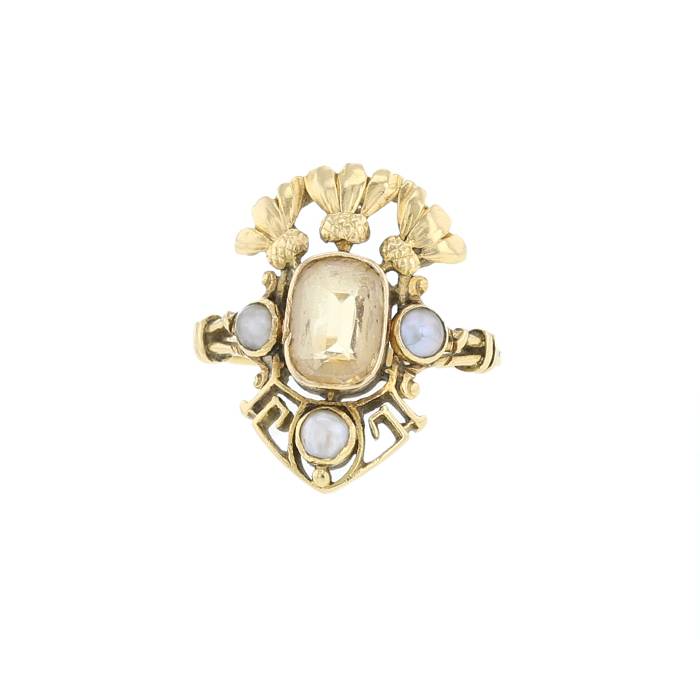 Anello Orologio Vintage La Mer Collezioni - Finitura Oro - Misura 7 - Nuovo Senza Scatola - Foto 5