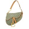Dior  Saddle handbag  in green monogram canvas Oblique  and gold leather - 00pp thumbnail