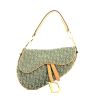 Dior  Saddle handbag  in green monogram canvas Oblique  and gold leather - 360 thumbnail