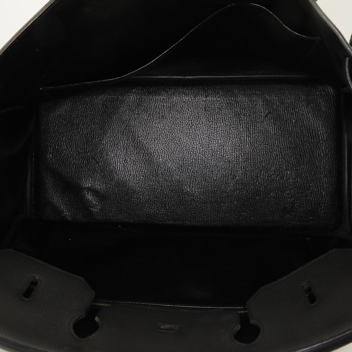 Hermès  Birkin 40 cm handbag  in black togo leather - Detail D2