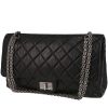 Chanel  Chanel 2.55 large model  handbag  in black quilted leather - 00pp thumbnail