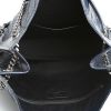 Saint Laurent  Niki shopping bag  in navy blue leather - Detail D2 thumbnail
