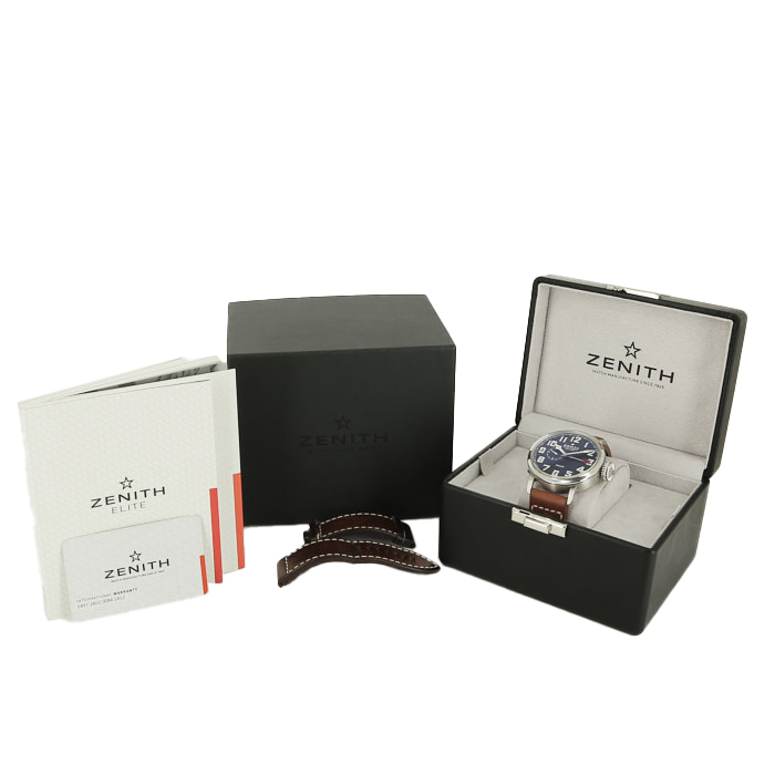 Montre Zenith Pilot Type 20 GMT en acier Vers 2017 Ref: 03.2430.693 - Detail D2