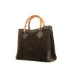 Gucci  Gucci Vintage handbag  suede  and brown leather - 00pp thumbnail