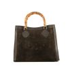 Gucci  Gucci Vintage handbag  suede  and brown leather - 360 thumbnail