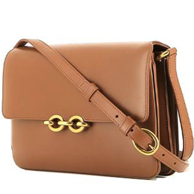 Bolso bandolera Saint Laurent  Satchel en cuero marrón
