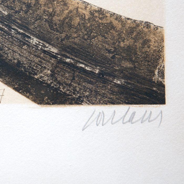 Pierre Soulages, «Antagonismes», lithographie sur papier, signée, numérotée et encadrée, de 1960