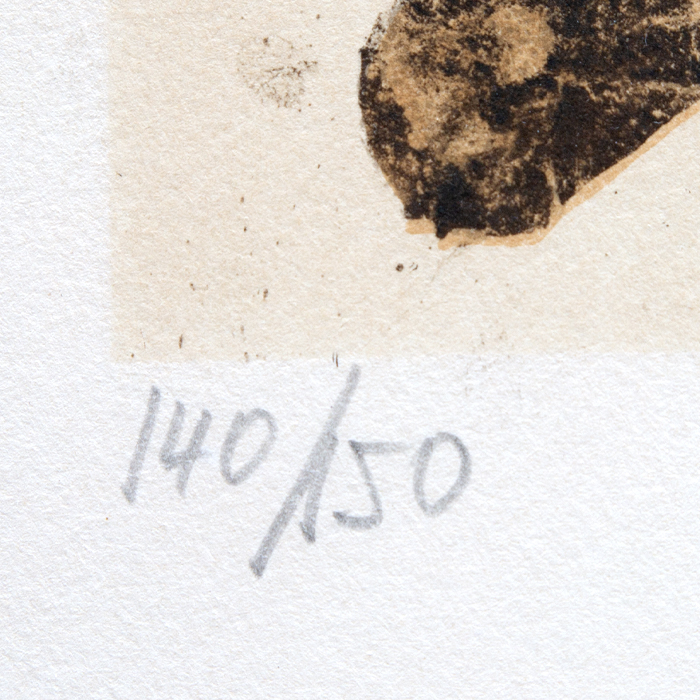 Pierre Soulages, «Antagonismes», lithograph on paper, signed, numbered and framed, of 1960 - Detail D3