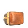 Shopping bag Louis Vuitton  Noé in tela monogram marrone e pelle naturale - Detail D4 thumbnail