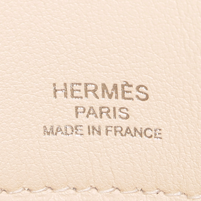 Sac à main Hermès  Birkin Shadow en cuir Swift Craie - Detail D3