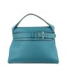 Bolso de mano Hermès  Etribelt en cuero togo azul verdoso - 360 thumbnail