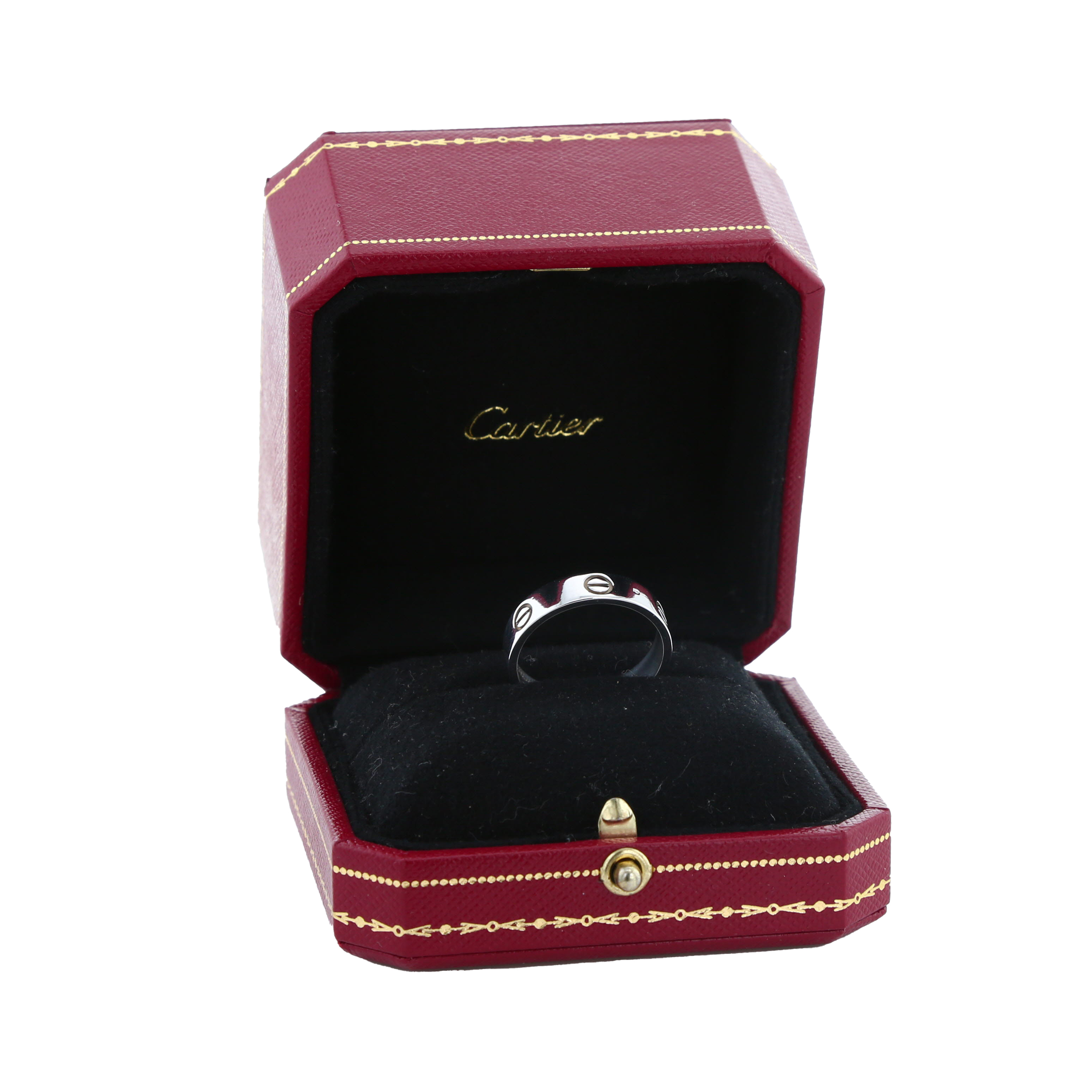 Sortija Cartier Love de oro blanco - Detail D2