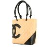 Chanel  Cambon handbag  in beige and black quilted leather - 00pp thumbnail