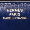 Hermès  Constance shoulder bag  in Sapphire Blue box leather - Detail D4 thumbnail