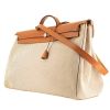 Hermès  Herbag travel bag  in beige canvas  and natural leather - 00pp thumbnail