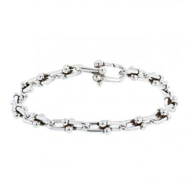 Brazalete Tiffany 
Co City HardWear modelo pequeño de plata