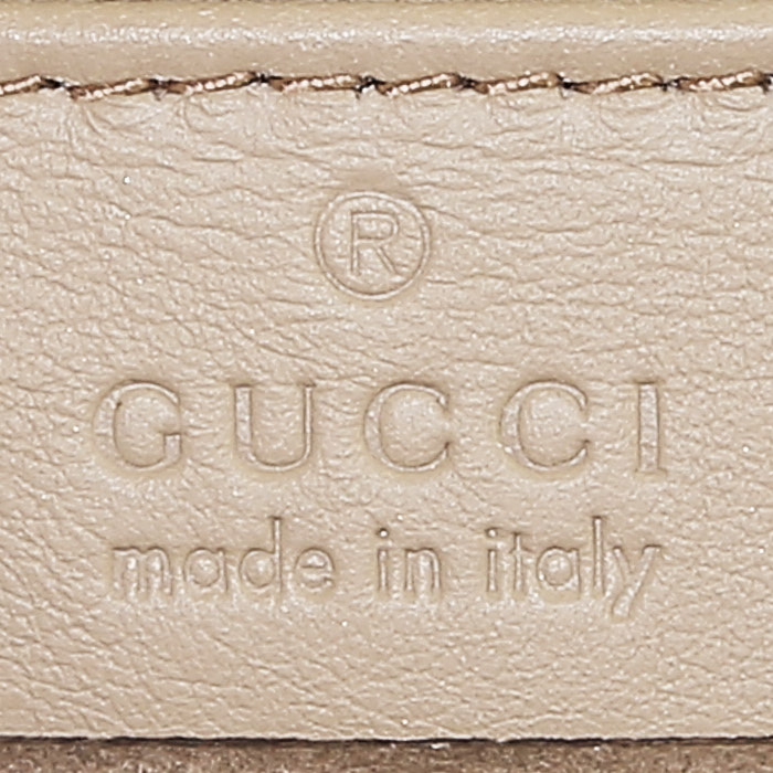 Gucci Dionysus large model shoulder bag in beige monogram canvas and beige suede - Detail D4