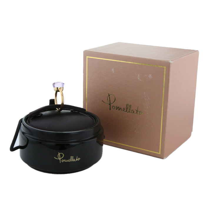 Bague Pomellato Nudo Classic en or rose et améthyste rose de France - Detail D2