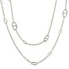 Hermès Farandole long necklace in silver - 00pp thumbnail