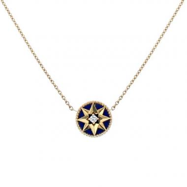Collana Dior Rose des vents in oro giallo, lapislazzuli e diamante
