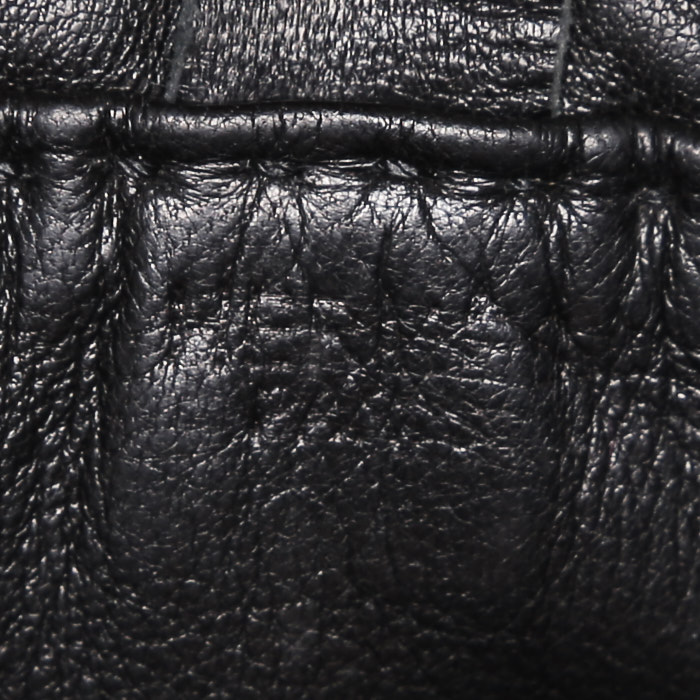 Hermès Onimetou shoulder bag in black leather - Detail D3
