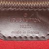 Shopping bag Louis Vuitton  Hampstead in tela a scacchi ebana e pelle marrone - Detail D3 thumbnail
