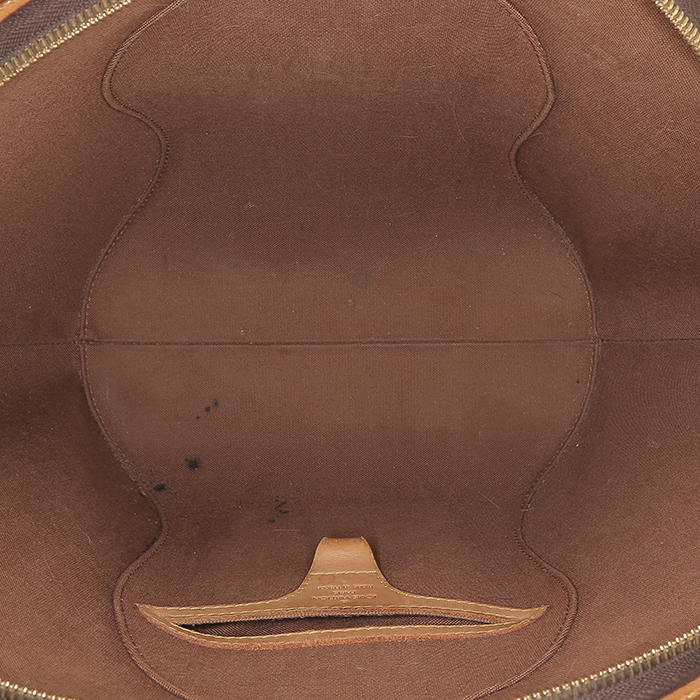 Borsa Louis Vuitton  Ellipse modello grande  in tela monogram marrone e pelle naturale - Detail D2