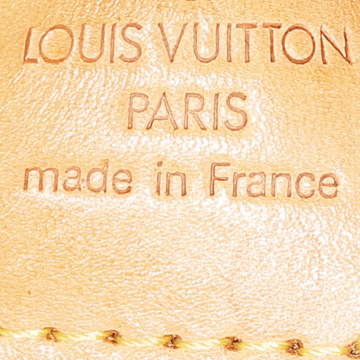 Sac à main Louis Vuitton  Ellipse grand modèle  en toile monogram marron et cuir naturel - Detail D3