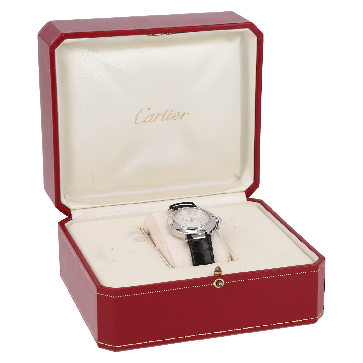 Cartier Pasha 32 Mm  in white gold Ref: Cartier - 2528  Circa 2010
