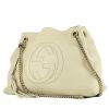 Gucci  Soho shopping bag  in cream color grained leather - 00pp thumbnail