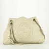 Shopping bag Gucci  Soho in pelle martellata color crema - 360 thumbnail