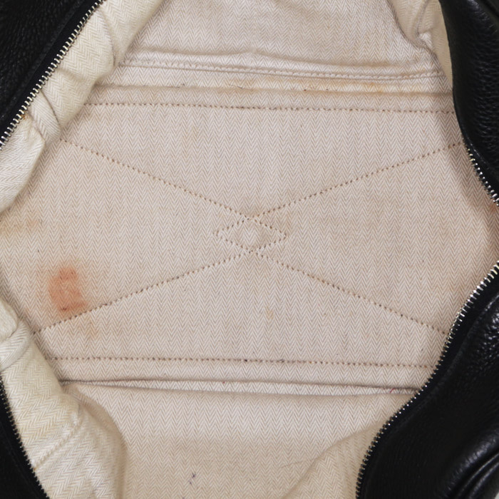 Hermès  Victoria handbag  in black togo leather - Detail D2
