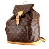 Louis Vuitton  Montsouris Backpack backpack  in brown monogram canvas  and natural leather - 00pp thumbnail