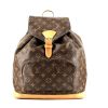 Louis Vuitton  Montsouris Backpack backpack  in brown monogram canvas  and natural leather - 360 thumbnail