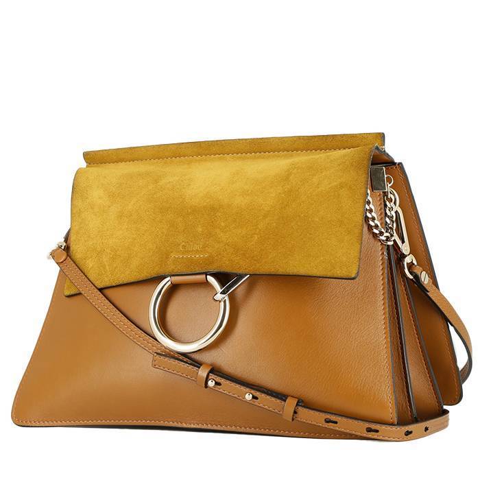 Faye leather handbag Chloé Brown in Leather - 42004215