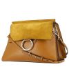 Chloé  Faye handbag  in gold leather  and gold suede - 00pp thumbnail